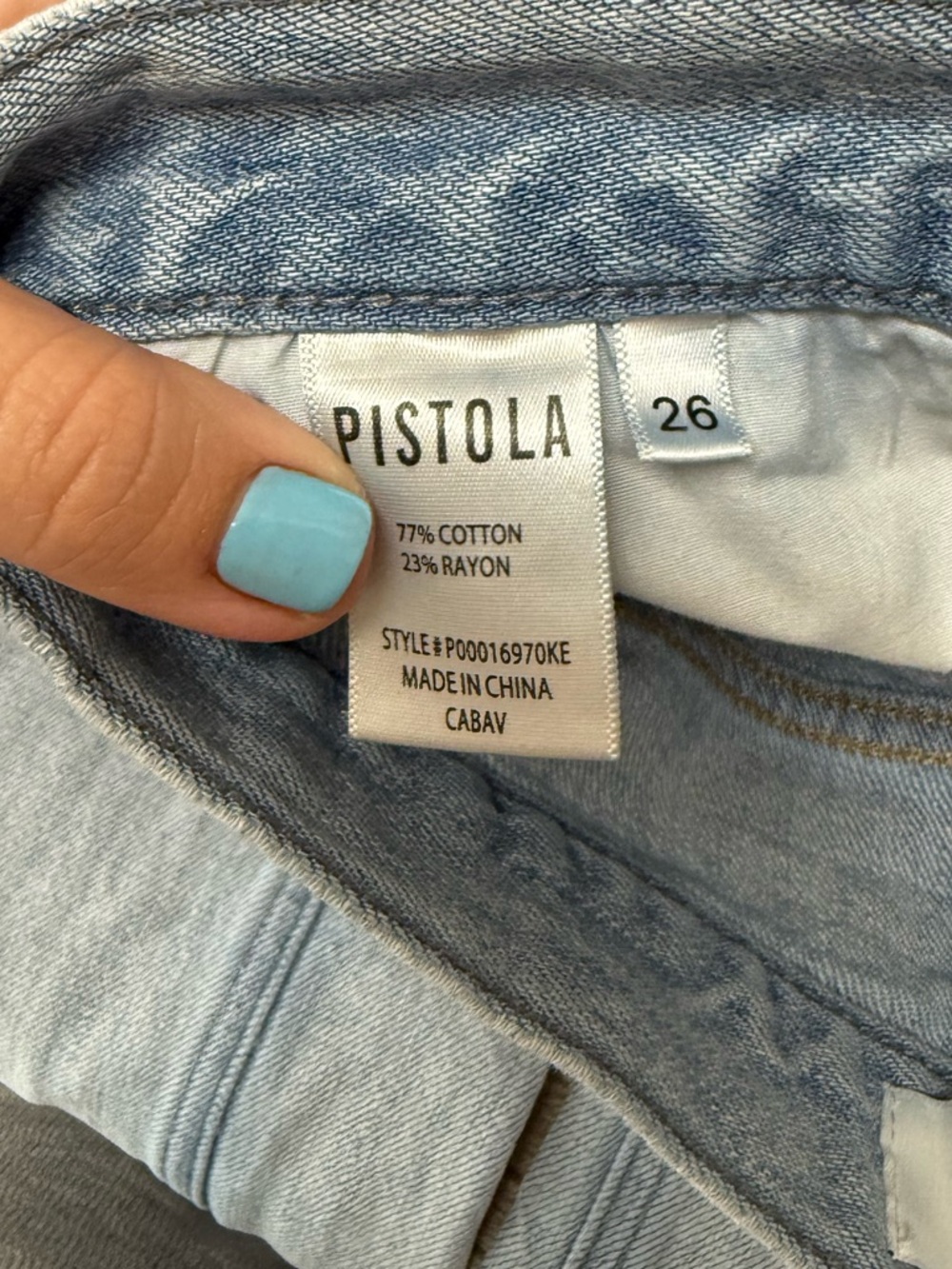 Pistola Ruby‎ High Rise Palazzo Wide Leg Jean size 26 - Picture 7 of 10